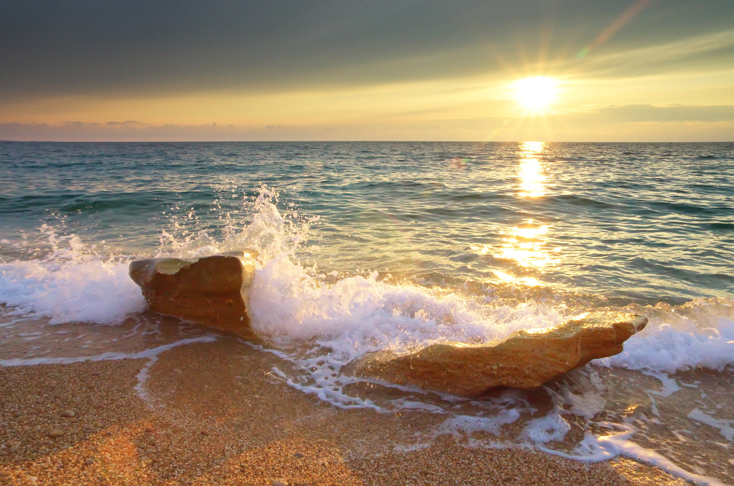 Sunset Sea Scenery Photograph Print 100% Australian Made