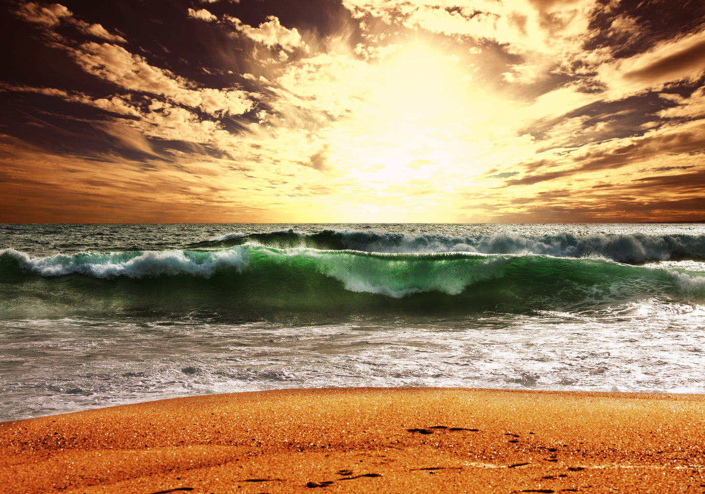 Sunset Sea Scenery Photograph Print 100% Australian Made