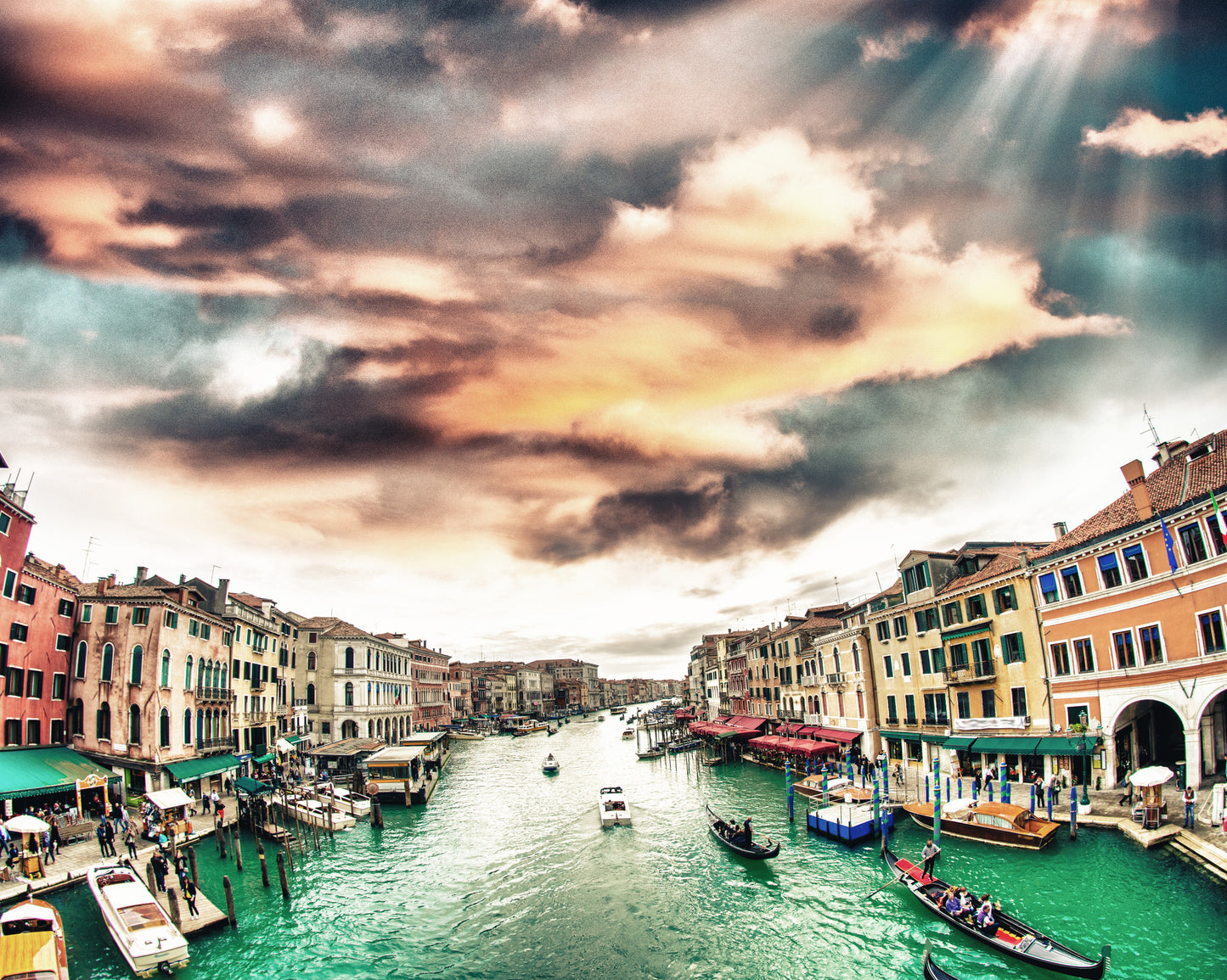 Buildings Near Canal Photograph Home Decor Premium Quality Poster Print Choose Your Sizes