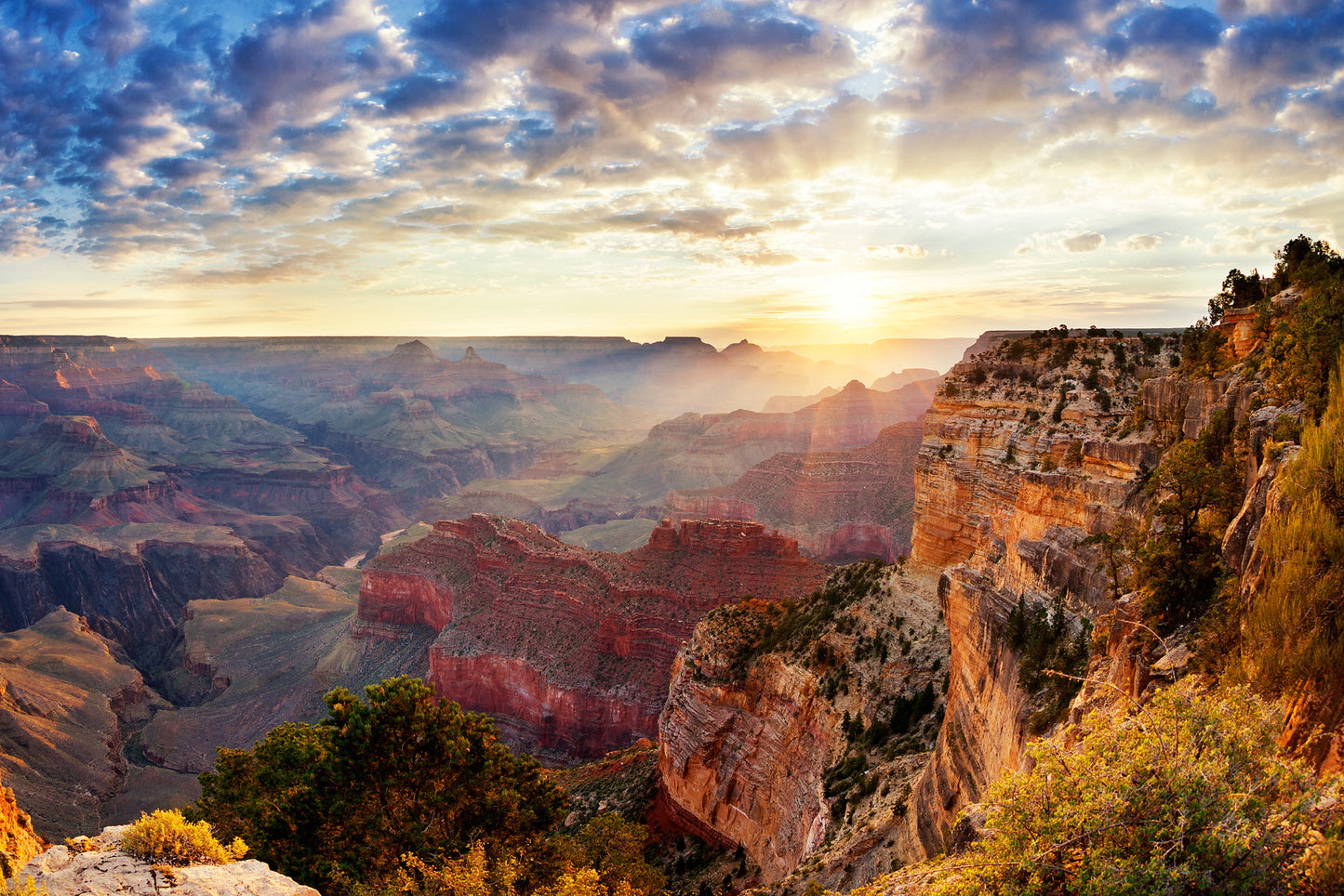 Sunset Over Mountains Scenery Photograph Home Decor Premium Quality Poster Print Choose Your Sizes