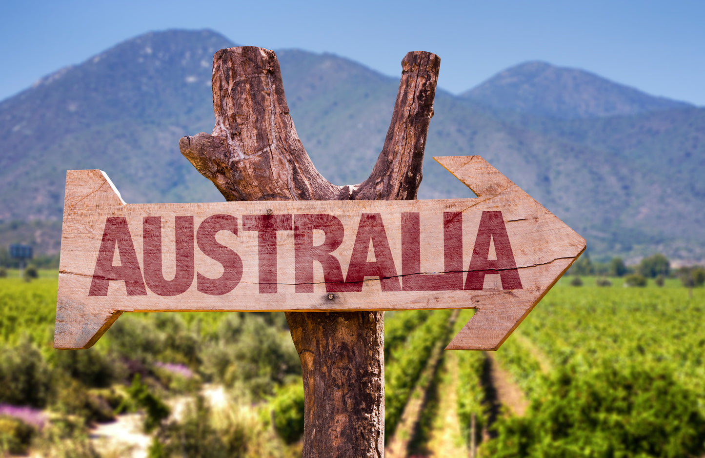 Australia Direction Board Closeup Home Decor Premium Quality Poster Print Choose Your Sizes
