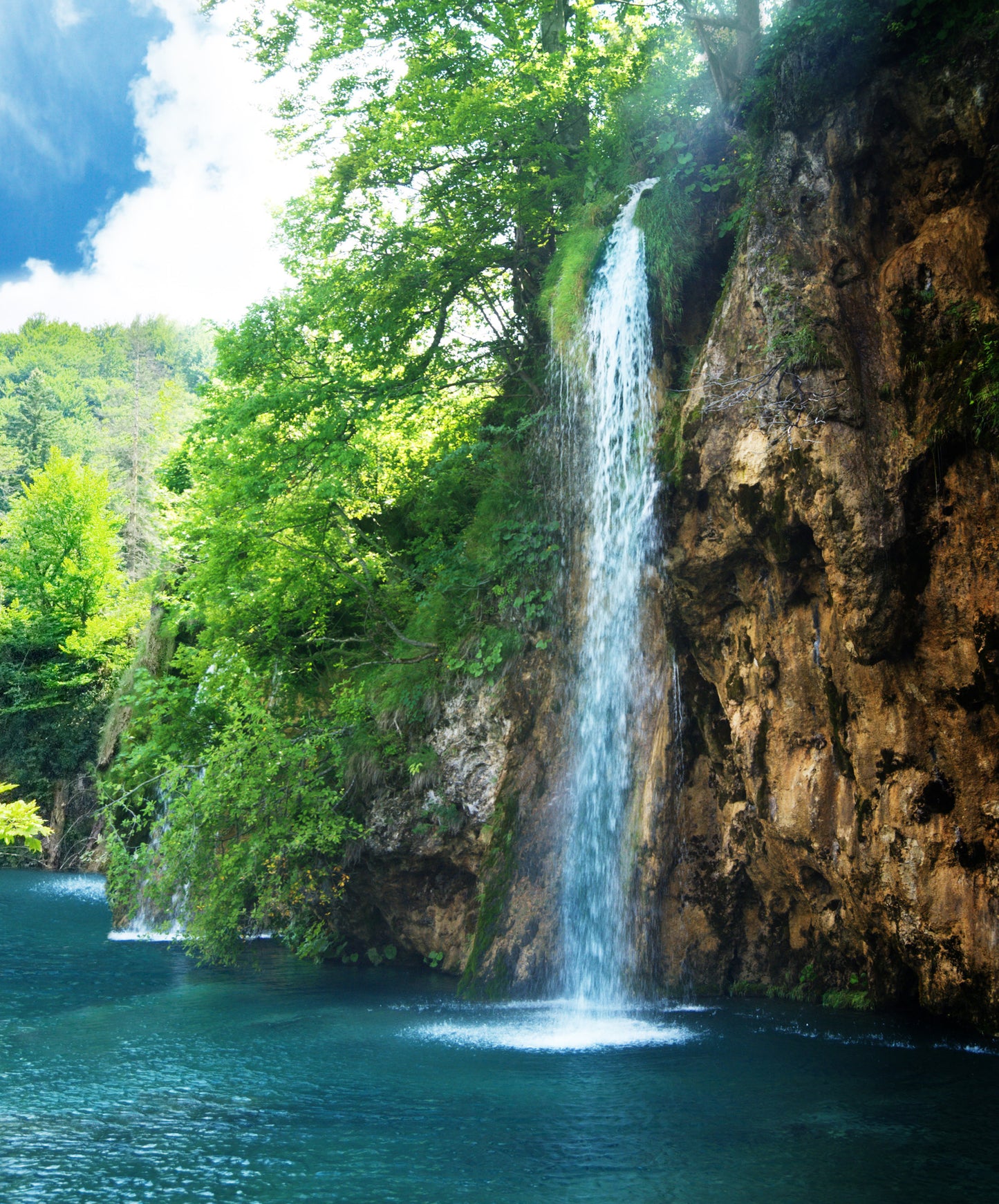 Waterfall Scenery View Photograph Home Decor Premium Quality Poster Print Choose Your Sizes