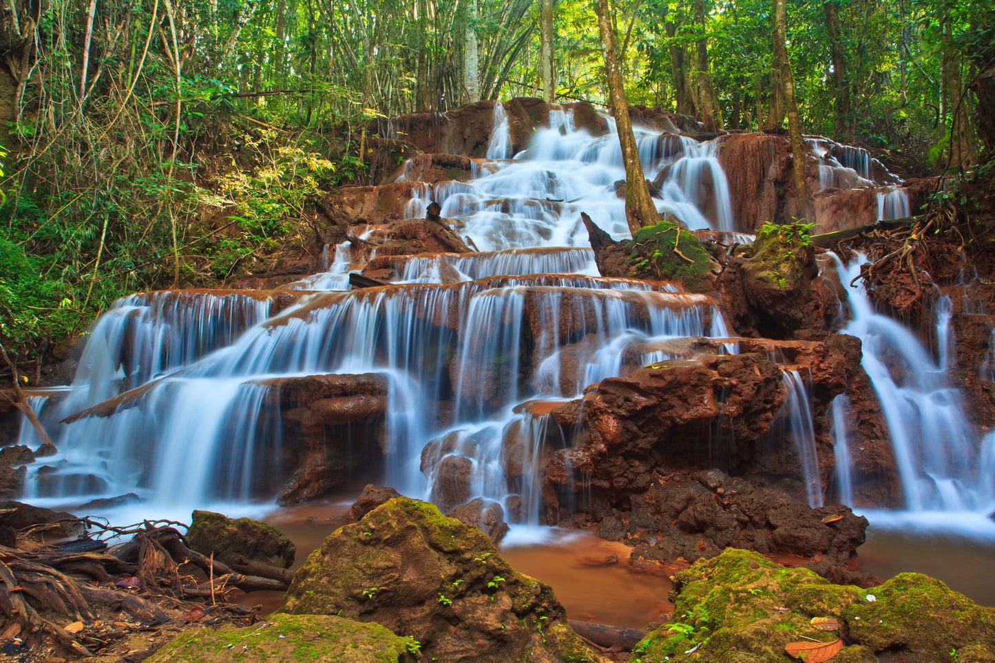 Waterfall Scenery Photograph Home Decor Premium Quality Poster Print Choose Your Sizes