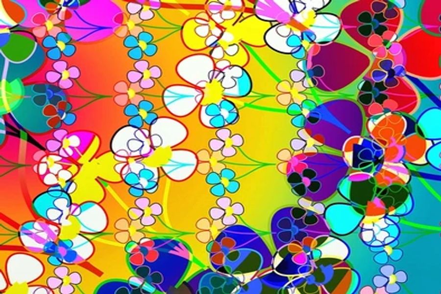 Flower Abstract Design Print 100% Australian Made