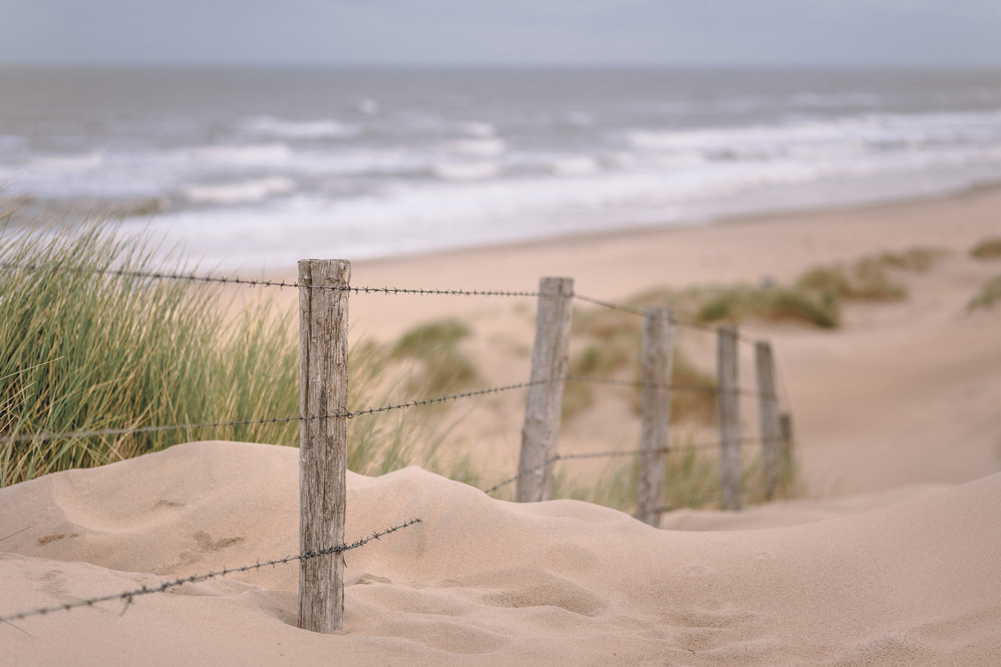 Sand Path to Beach with Fence Photograph Print 100% Australian Made