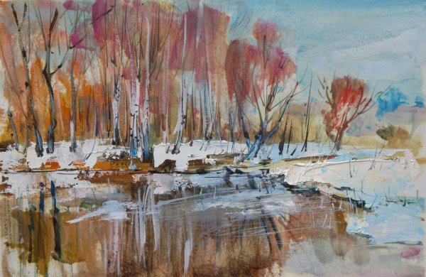 Colorful Forest Watercolor Paint Print 100% Australian Made