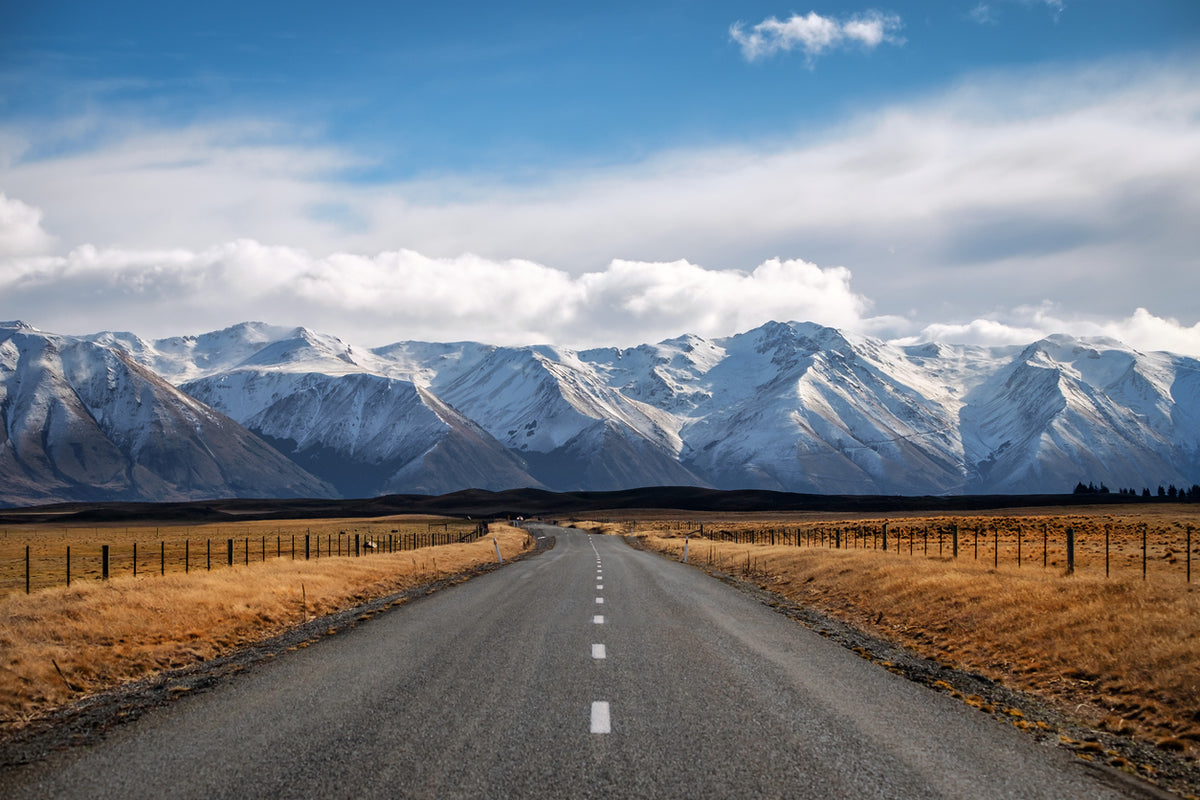 Road in Valley Scenery Photograph Print 100% Australian Made
