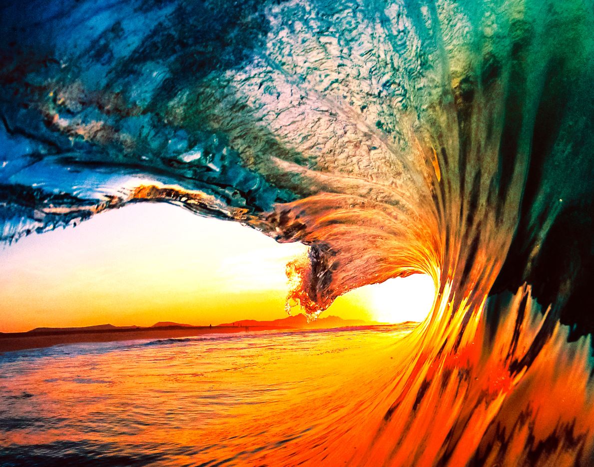 Sea Waves Crashing Photograph Home Decor Premium Quality Poster Print Choose Your Sizes