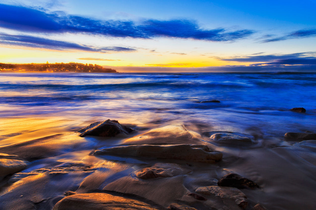 Sea Sunset Scenery Photograph Home Decor Premium Quality Poster Print Choose Your Sizes