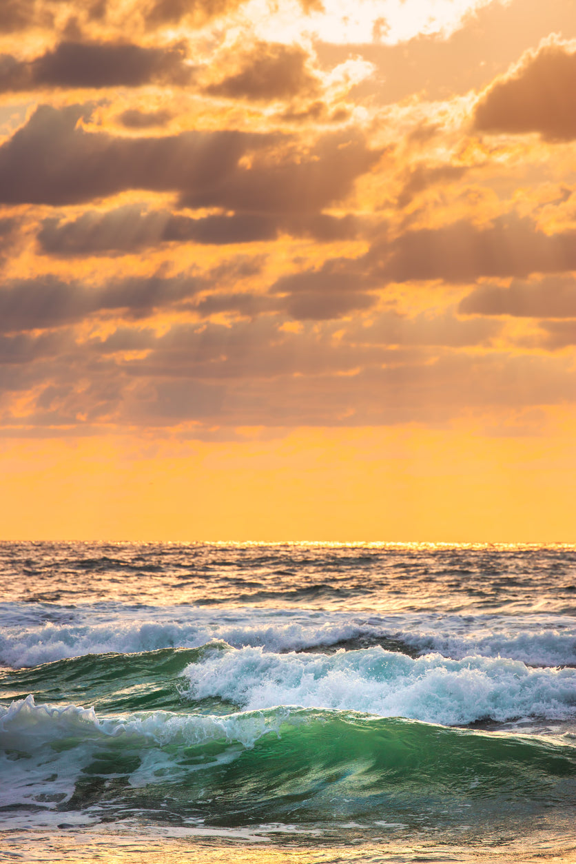 Sea Sunset Scenery Photograph Home Decor Premium Quality Poster Print Choose Your Sizes
