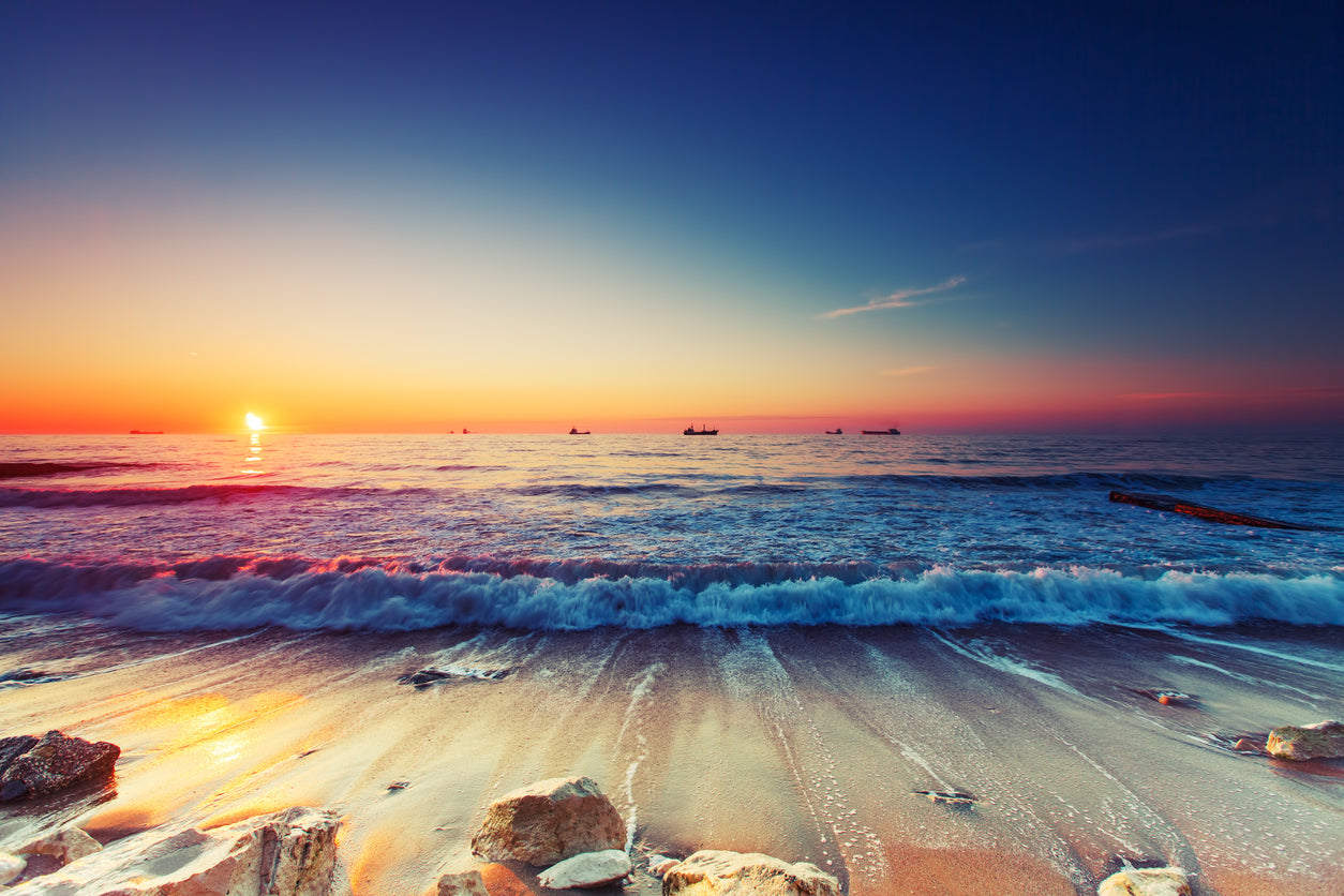 Sea Sunset Scenery Photograph Print 100% Australian Made