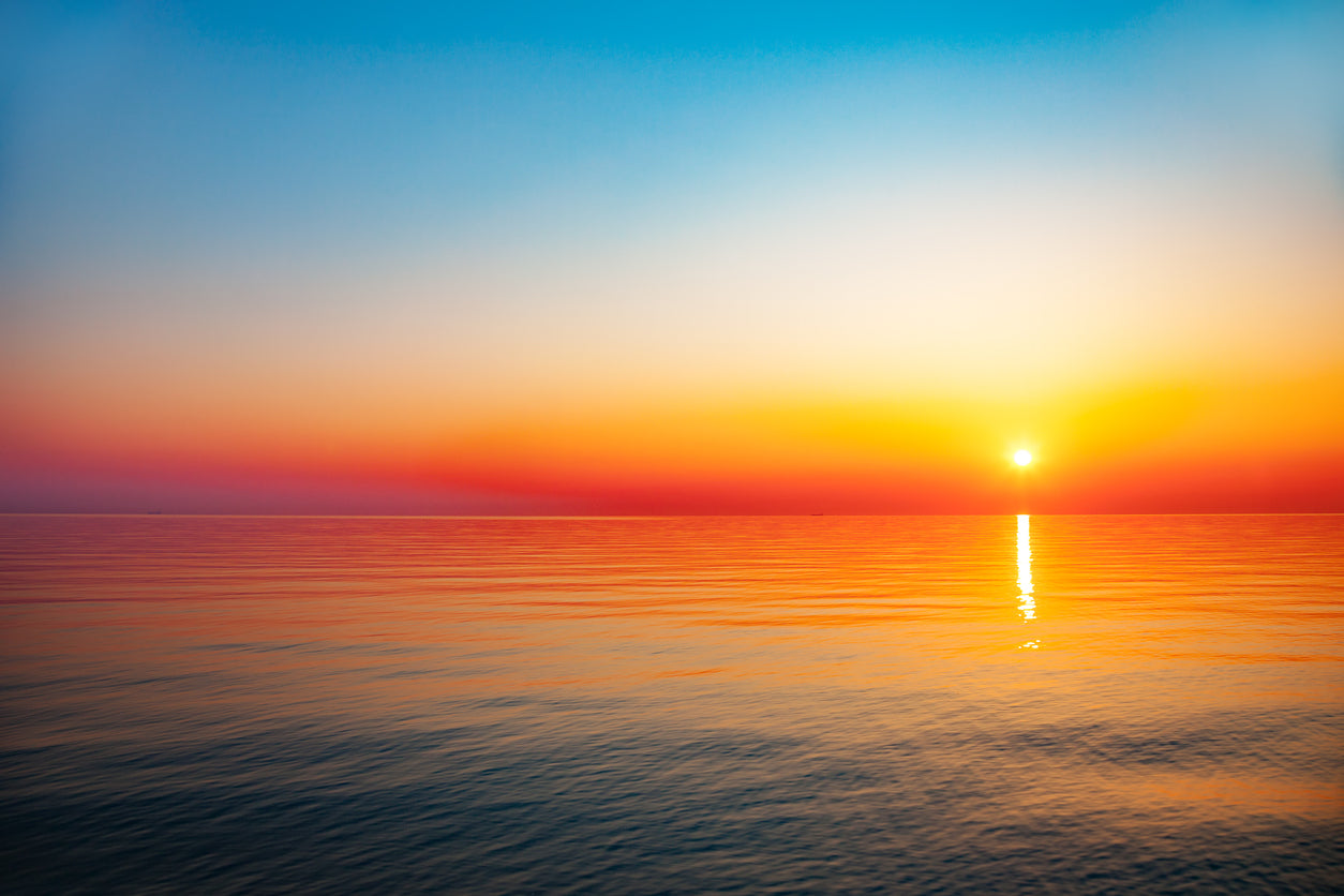 Sea Sunset Scenery Photograph Print 100% Australian Made