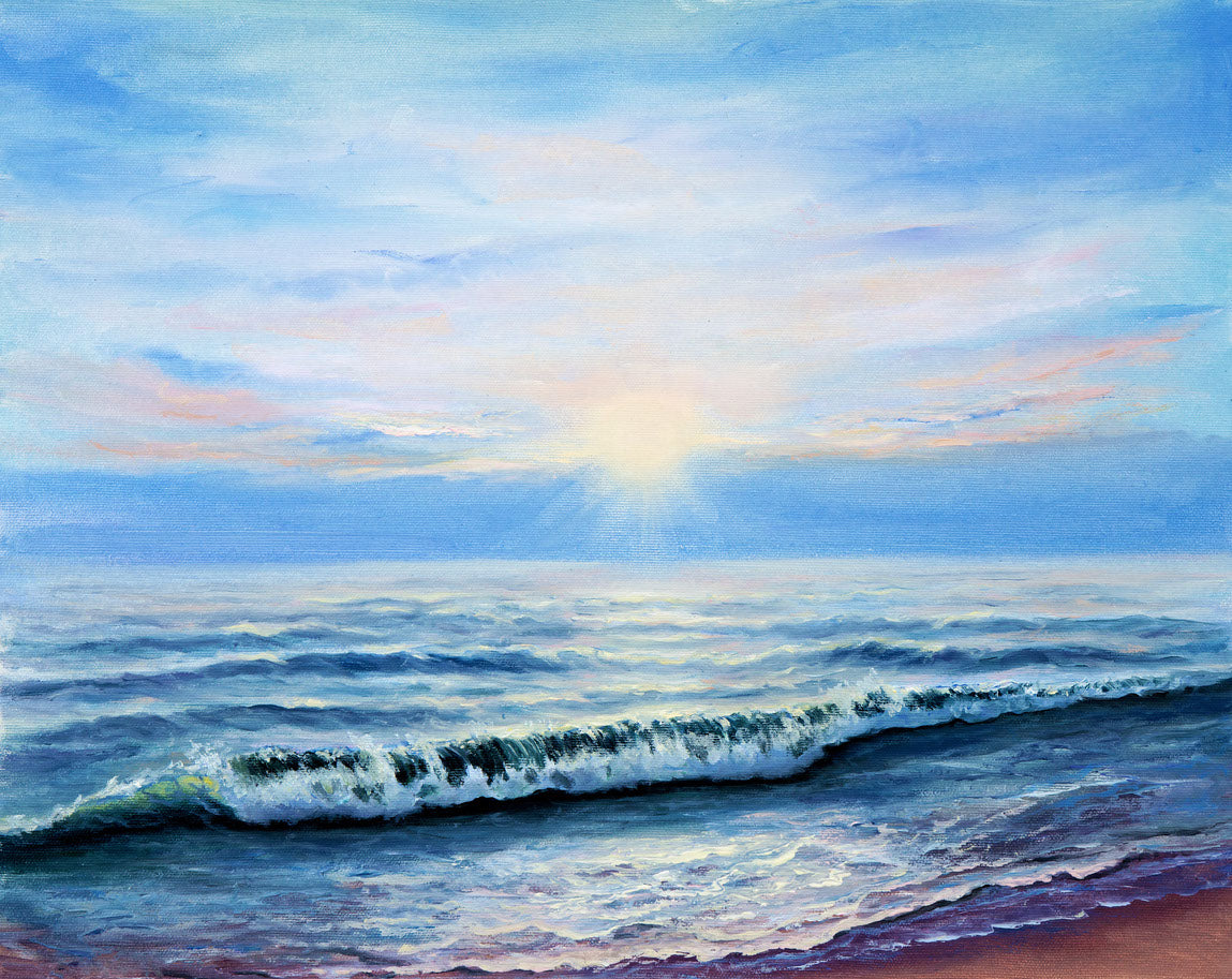 Sea Scenery Oil Painting Home Decor Premium Quality Poster Print Choose Your Sizes