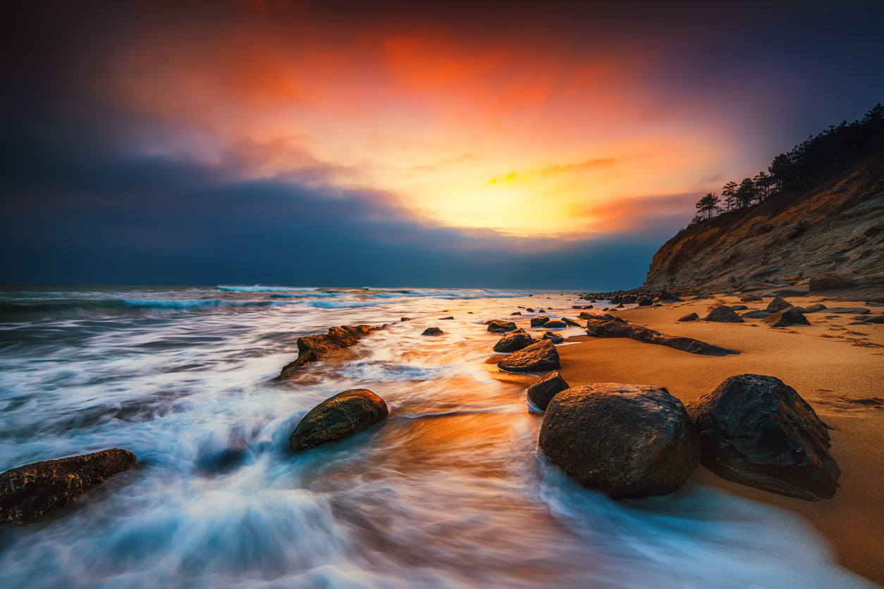 Sea Sunset Scenery Photograph Print 100% Australian Made