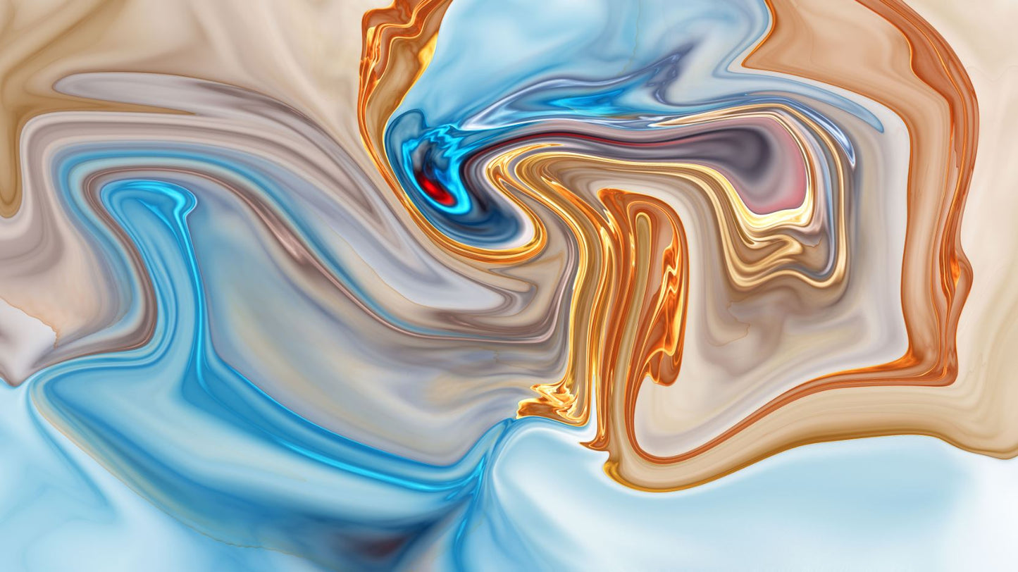 Colorful Abstract Fractal Design Print 100% Australian Made