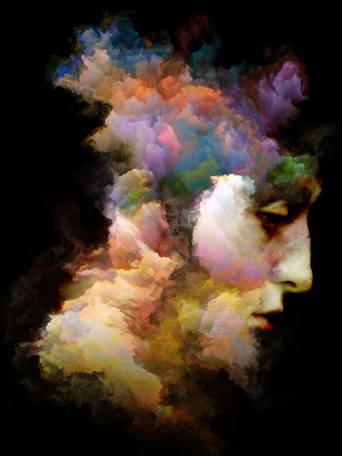 Face Shaped Cloud Abstract Art Print 100% Australian Made