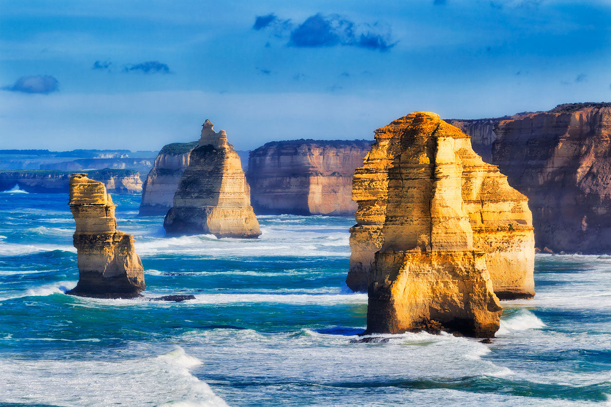 Rocks in Sea & Cliff Photograph Print 100% Australian Made