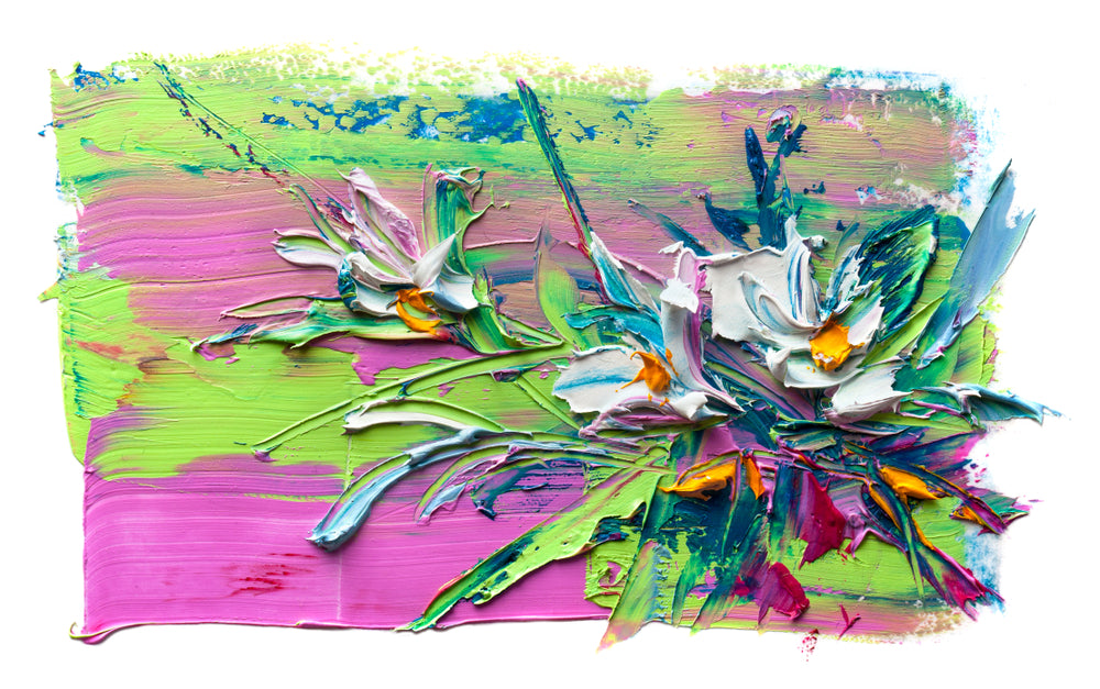 Colourful Floral Art Design Print 100% Australian Made