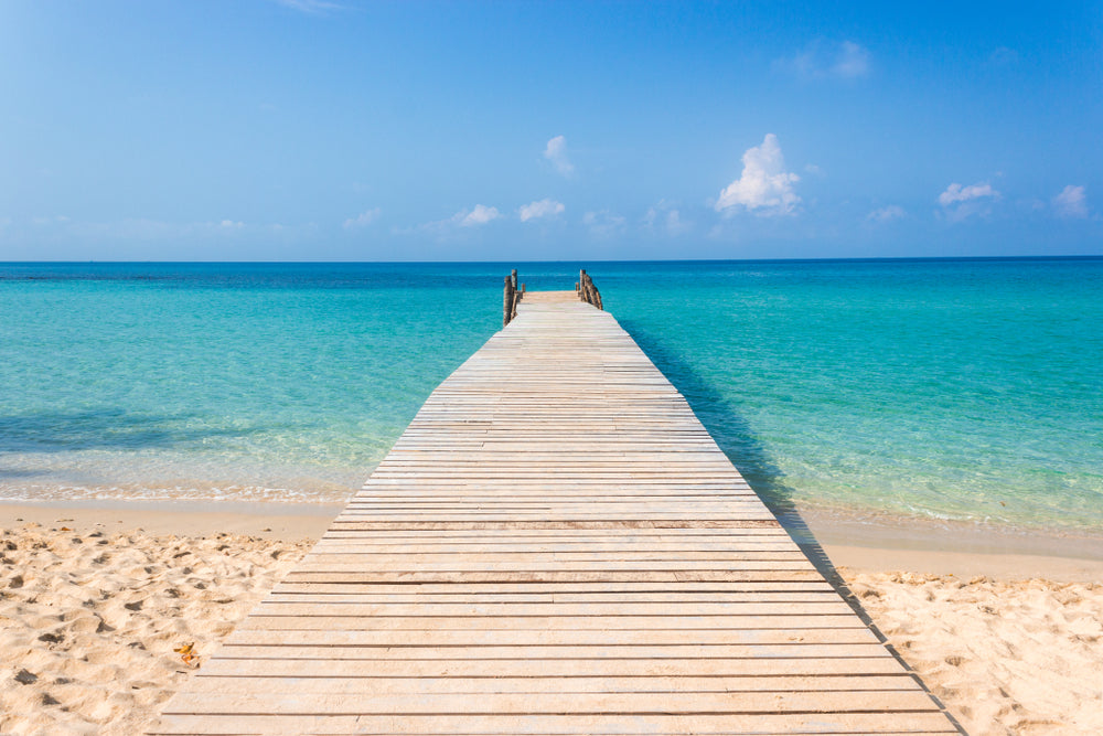 Stunning beach long pier Print 100% Australian Made