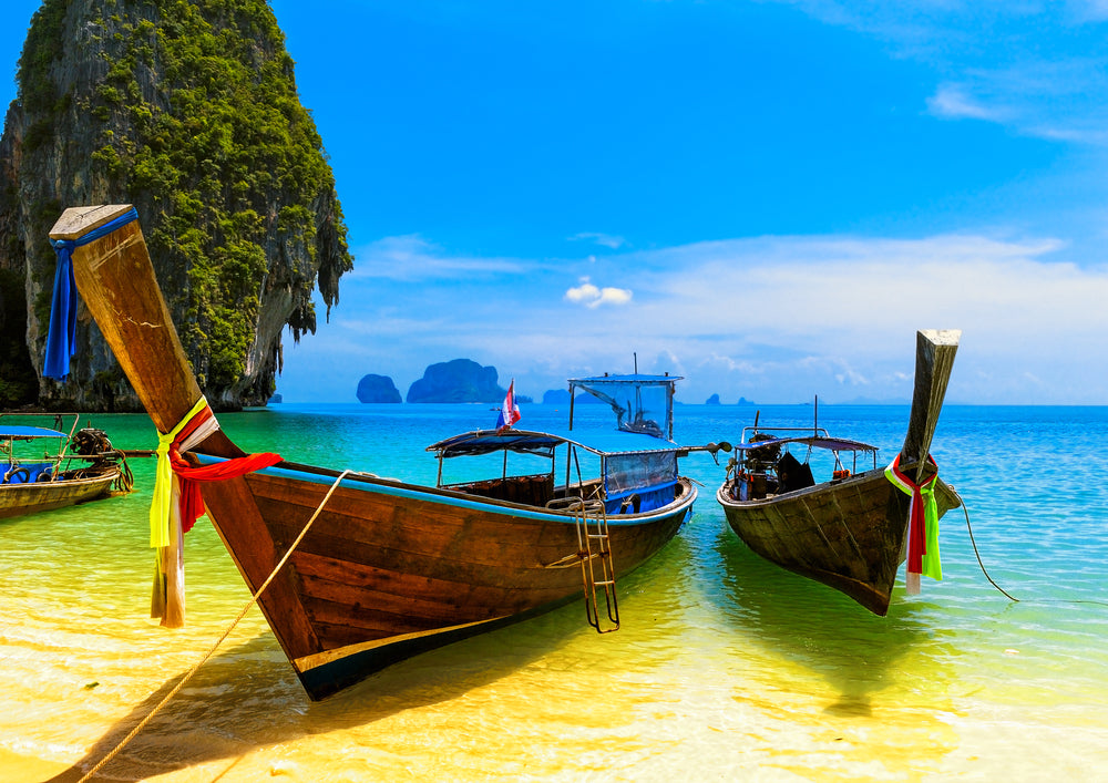 Boats on Sea Scenery Photograph Print 100% Australian Made