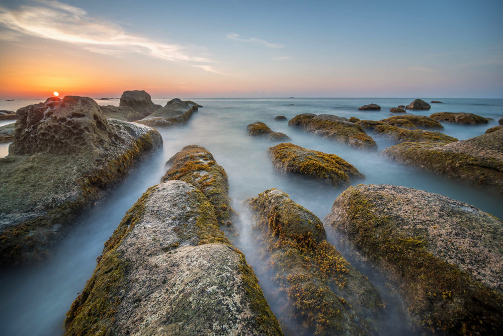 Sea with Rocks Scenery Photograph Print 100% Australian Made