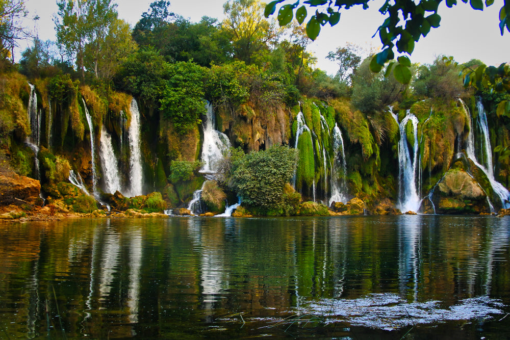 Waterfall Scenery View Photograph Home Decor Premium Quality Poster Print Choose Your Sizes