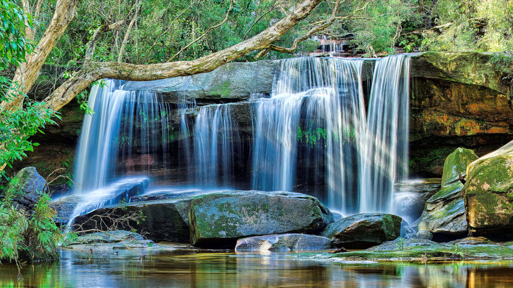 Waterfall Scenery View Photograph Home Decor Premium Quality Poster Print Choose Your Sizes