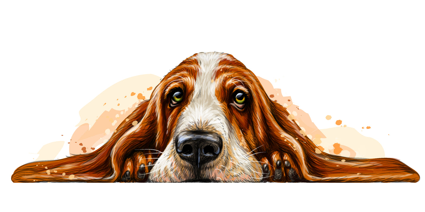 Dog Portrait Watercolor Painting Print 100% Australian Made
