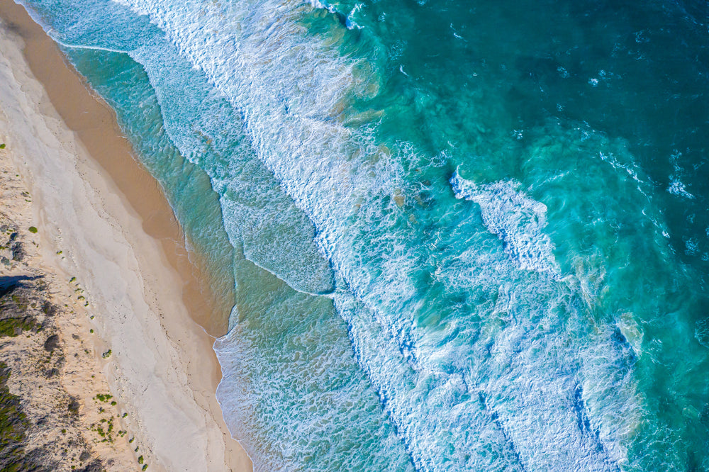 Sea Beach Aerial View Photograph Home Decor Premium Quality Poster Print Choose Your Sizes