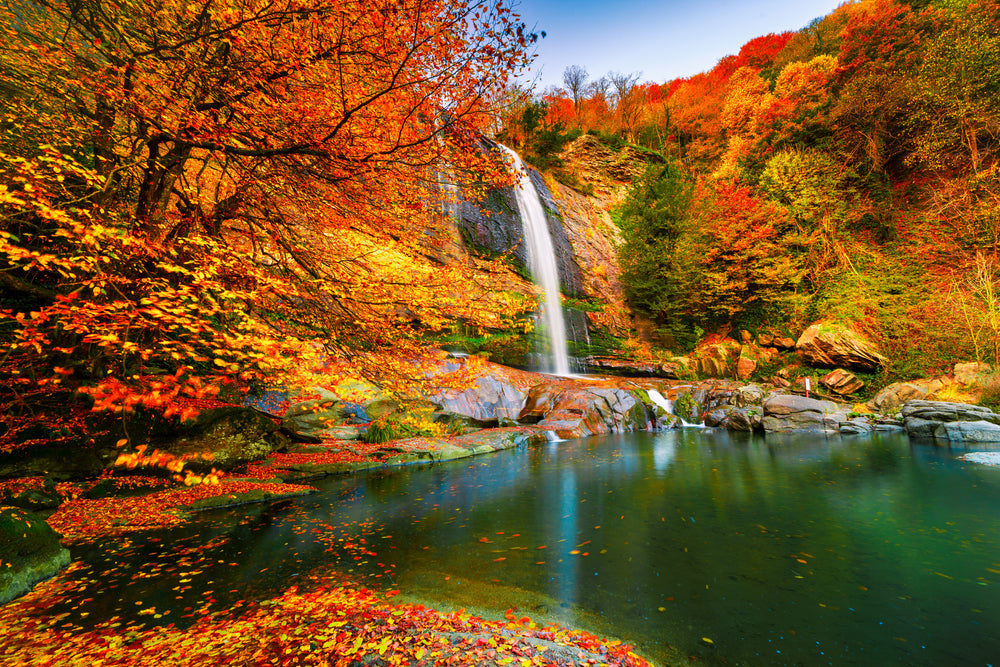 Waterfall Scenery Photograph Home Decor Premium Quality Poster Print Choose Your Sizes