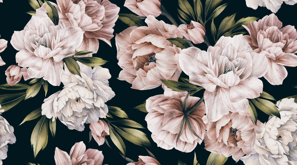 Pink Flower Bunch Painting Print 100% Australian Made