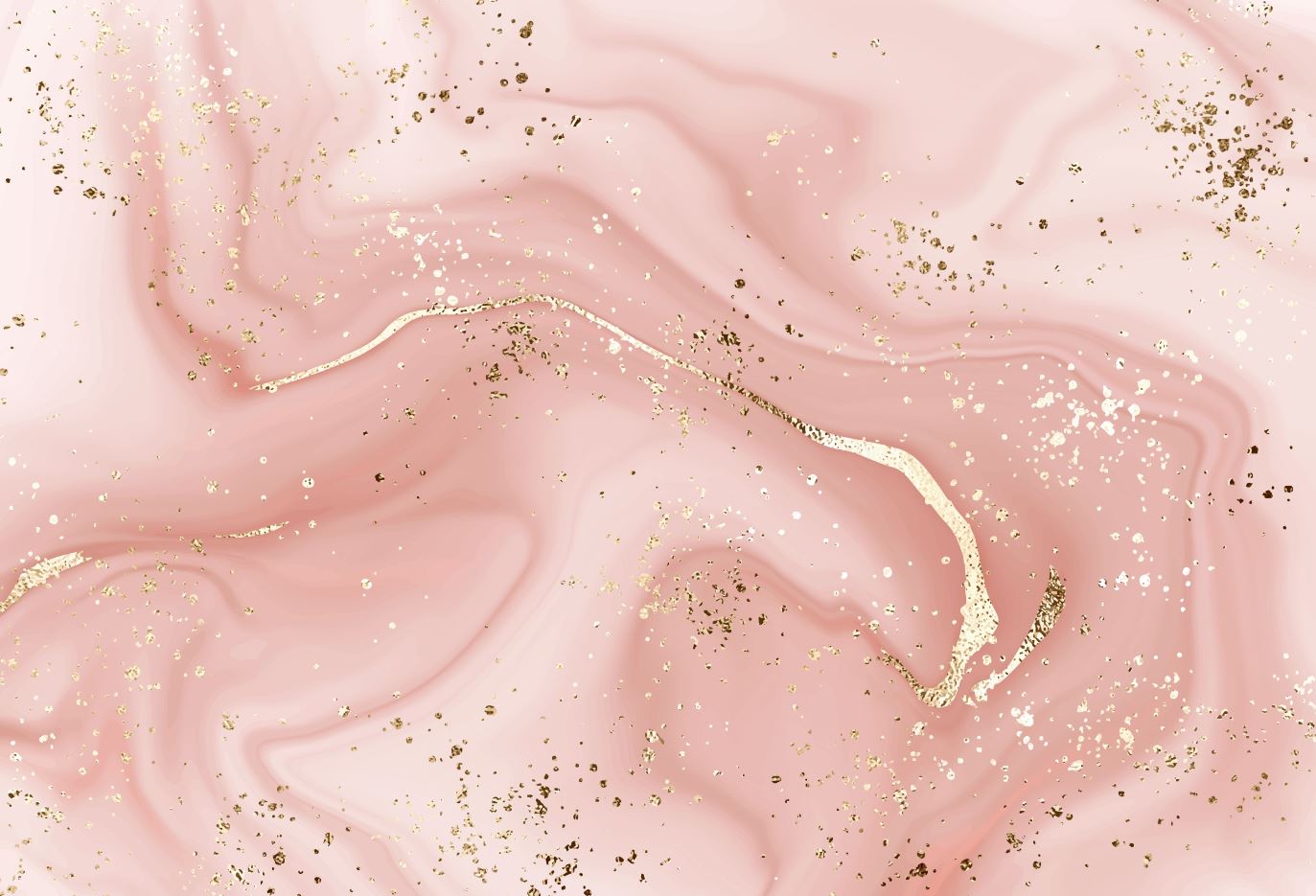 Pink & Gold Abstract Design Print 100% Australian Made