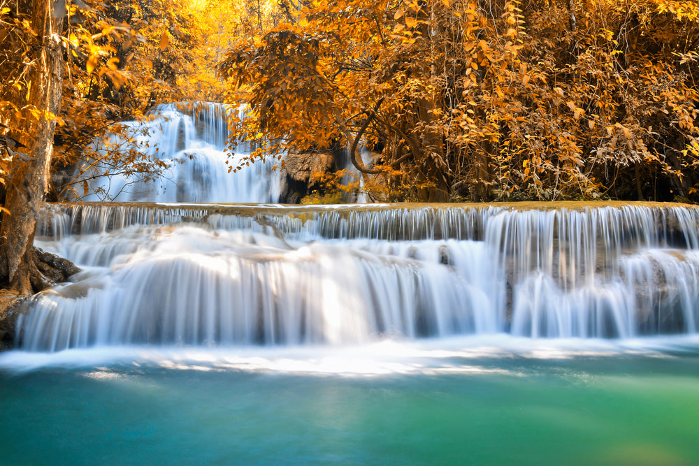Stunning Waterfall Scenery Photograph Home Decor Premium Quality Poster Print Choose Your Sizes