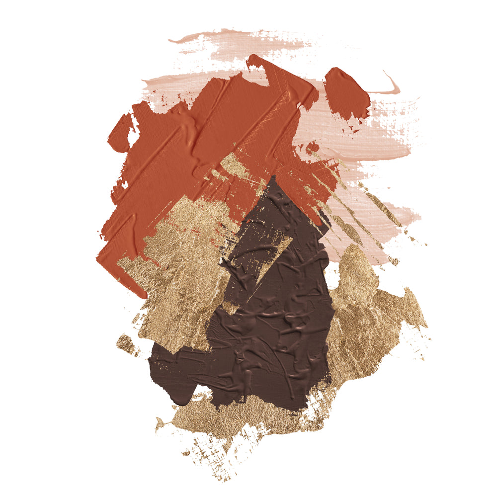 Square Canvas Brown & Beige Abstract Painting High Quality Print 100% Australian Made