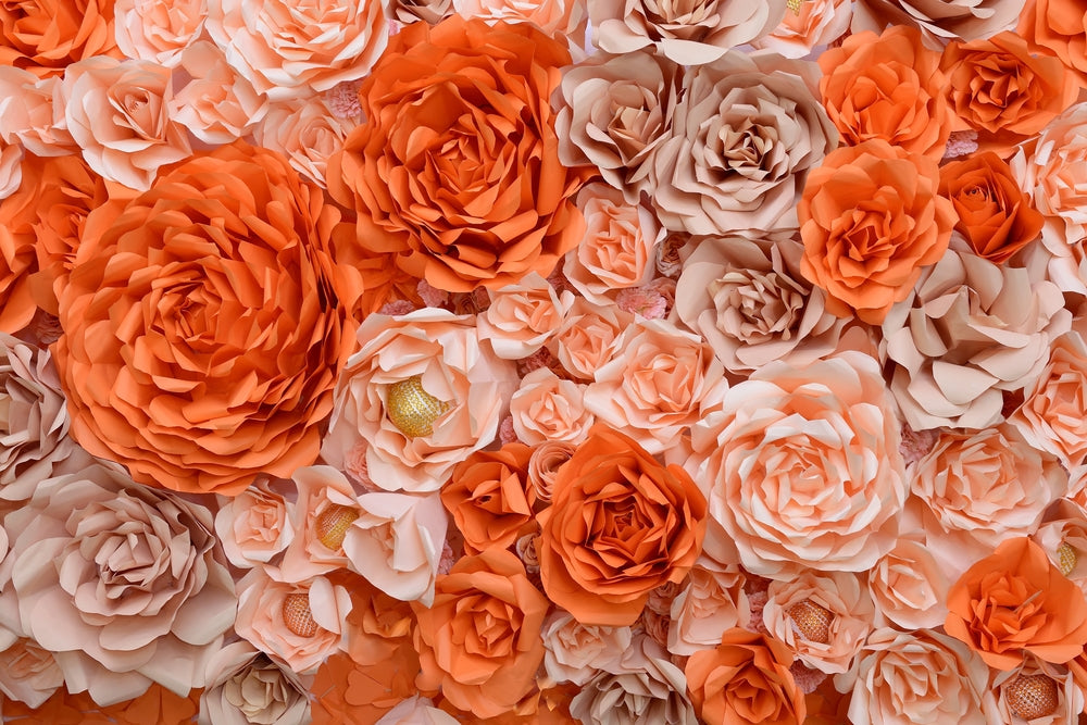 Orange & Pink Flower Bunch Photograph Print 100% Australian Made