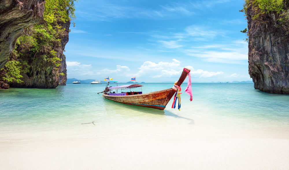 Boat on Sea Shore Photograph Print 100% Australian Made