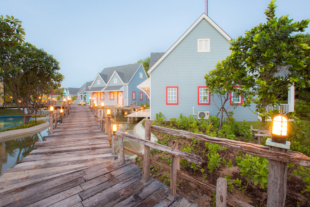 Stunning Houses View Photograph Home Decor Premium Quality Poster Print Choose Your Sizes
