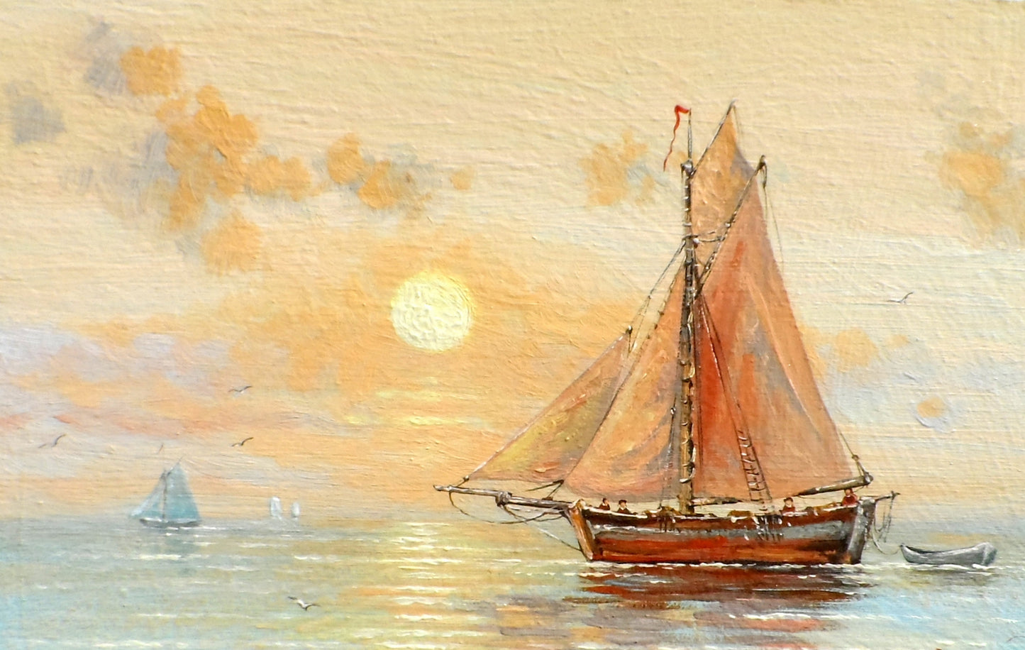 Boat Sailing on the Sea Watercolor Painting Print 100% Australian Made