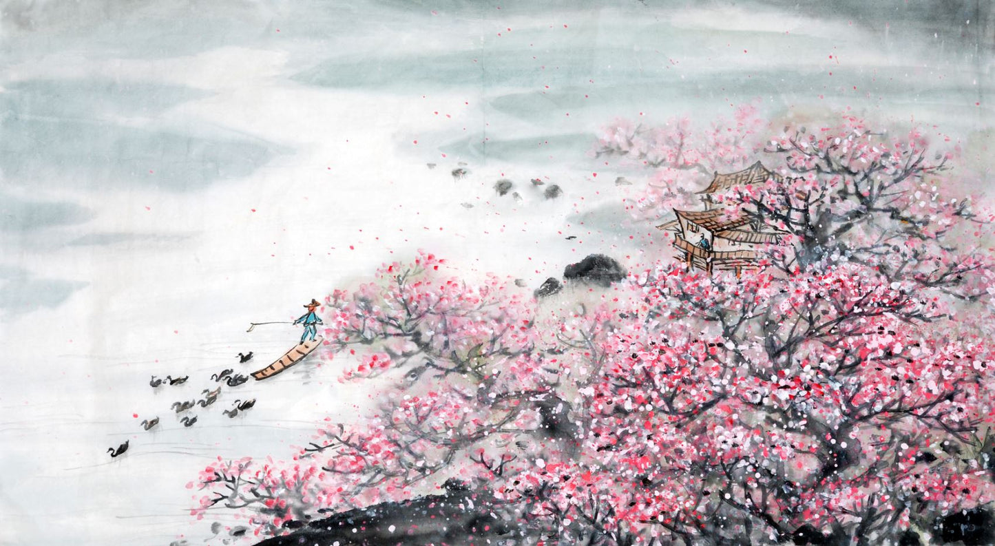 Flower Tree Watercolor Painting Print 100% Australian Made