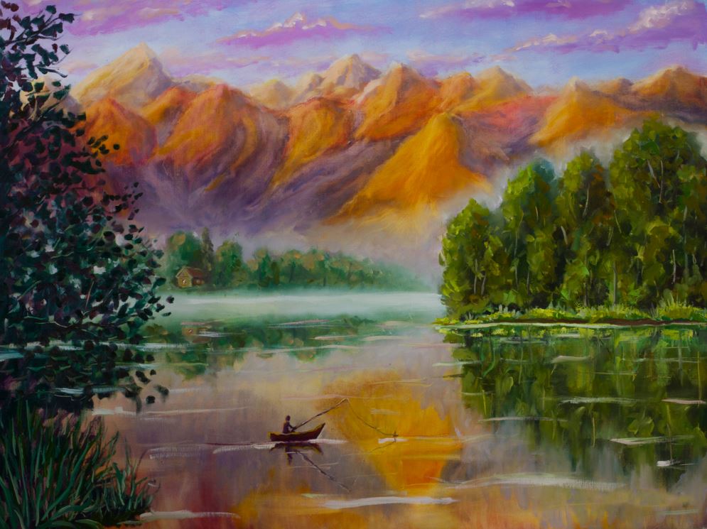 Stunning Nature Scenery Painting Print 100% Australian Made