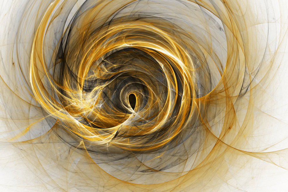 Gold & Black Abstract Design Home Decor Premium Quality Poster Print Choose Your Sizes