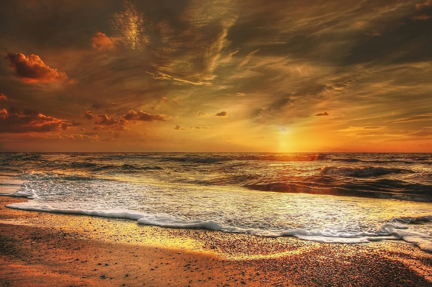 Sea Sunset Scenery Photograph Print 100% Australian Made