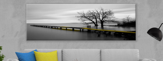 Why Australians Love Black & White Ocean Wall Art with a Touch of Colour