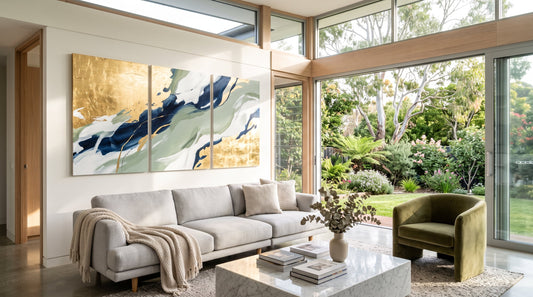 Luxury Gold Abstract Art for Australian Homes