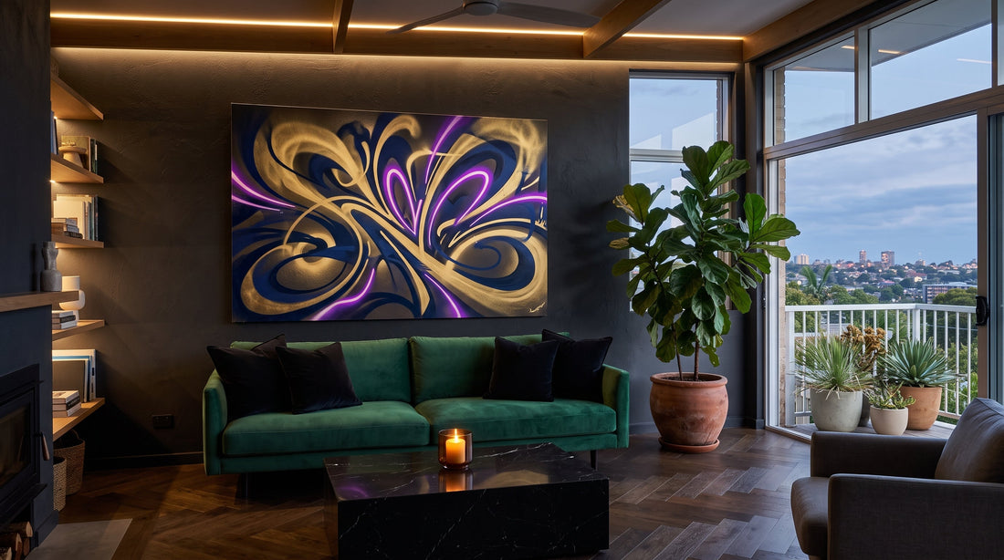 How to Style Graffiti Wall Art in an Australian Home