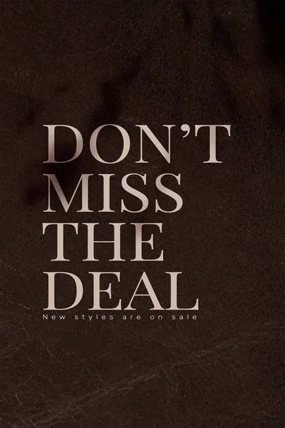 Do Not Miss The Deal Retail Store 5mm thick Plastic Poster Ready to Hang 90x60cm