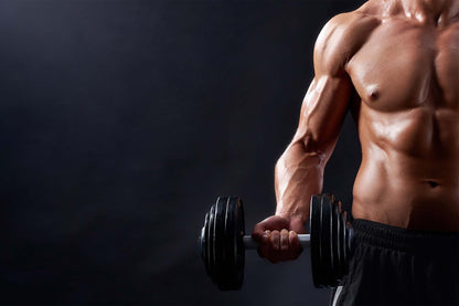 Bodybuilding Man Dumbbell Bicep 5mm thick Plastic Poster Ready to Hang 90x60cm