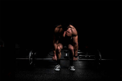 Muscular Athlete Powerlifting 5mm thick Plastic Poster Ready to Hang 90x60cm