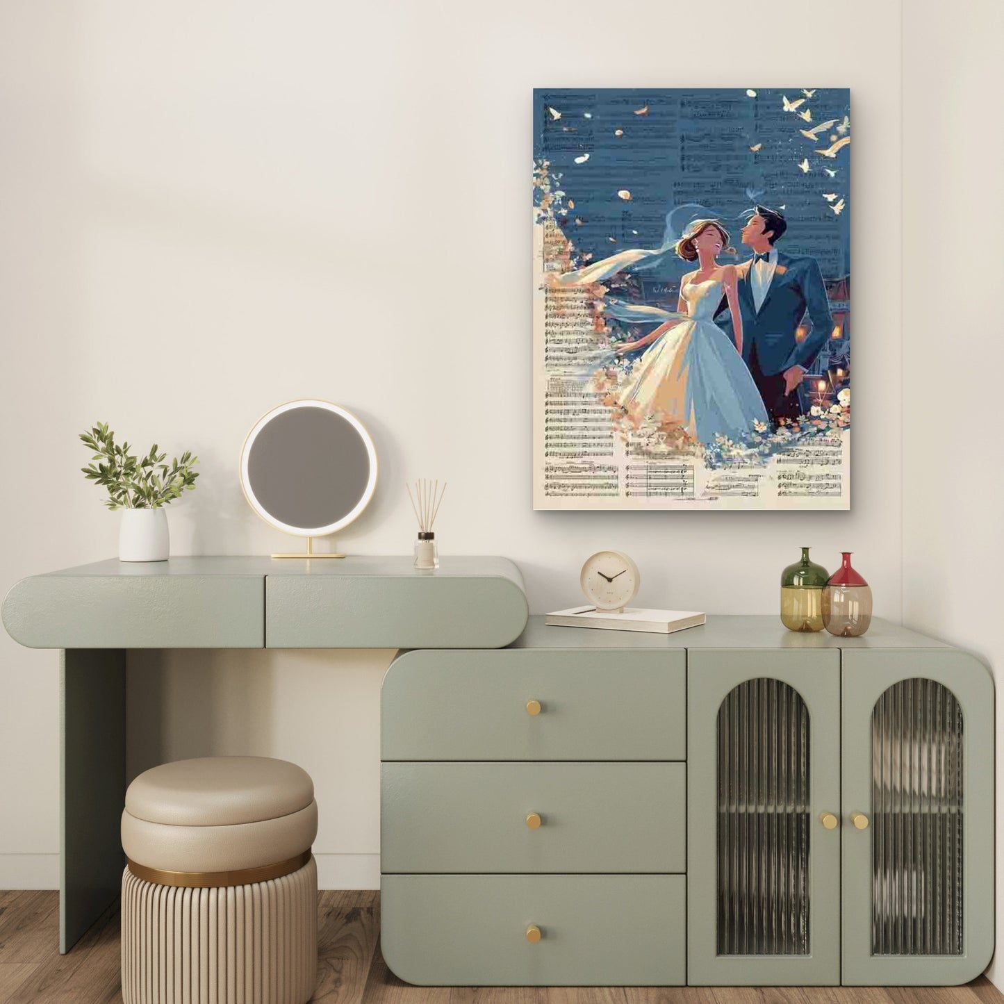 First Song Wedding Metal Print Ready to Hang