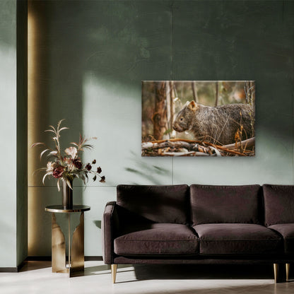 Wombat Kangaroo Valley Australia Wall Art Decor 100% Australian Made